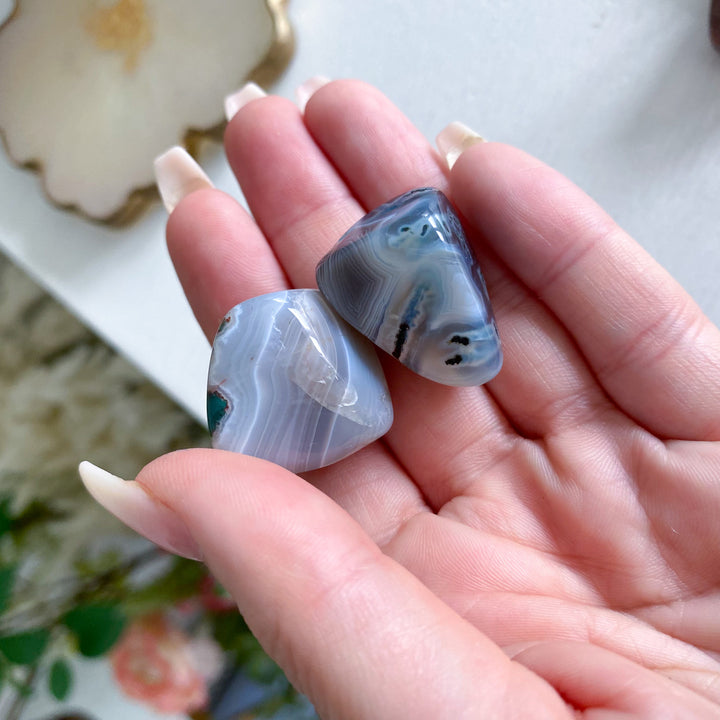 Unique, Inclusion Botswana Agate Tumble Stone