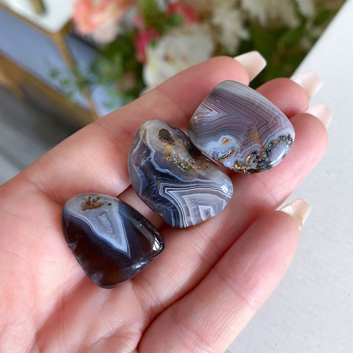 Unique, Inclusion Botswana Agate Tumble Stone