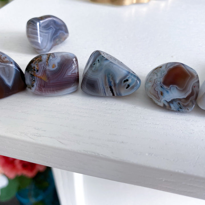 Unique, Inclusion Botswana Agate Tumble Stone