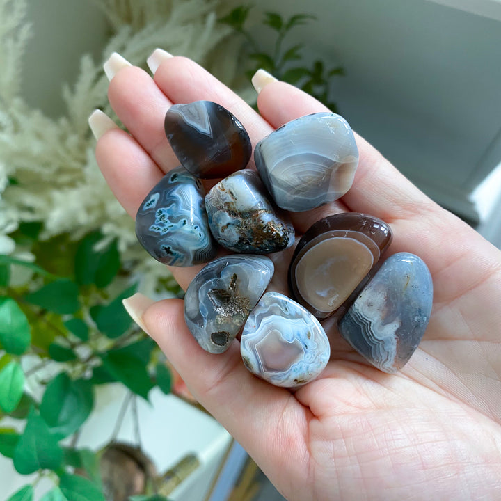 Unique, Inclusion Botswana Agate Tumble Stone