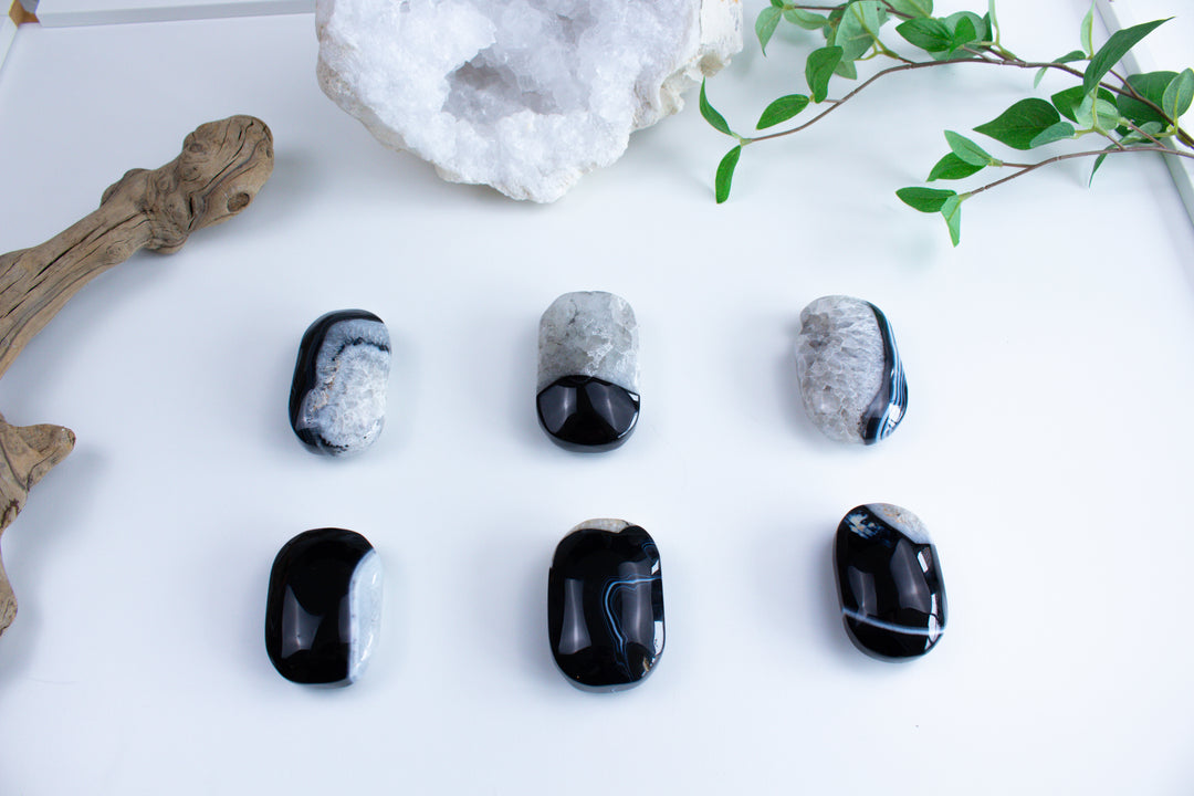 Black Agate Palm - You Choose