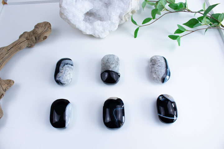 Black Agate Palm - You Choose