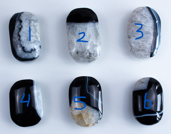 Black Agate Palm - You Choose