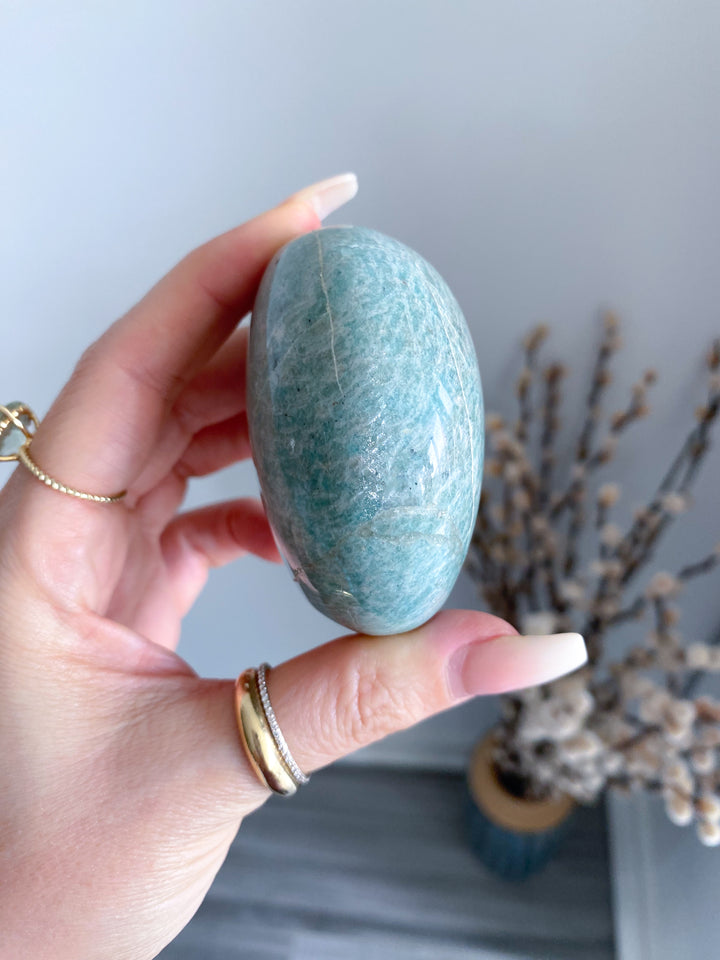 XL Rounded Amazonite Palm #4