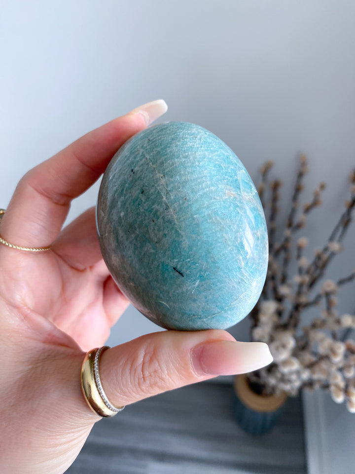 XL Rounded Amazonite Palm #4