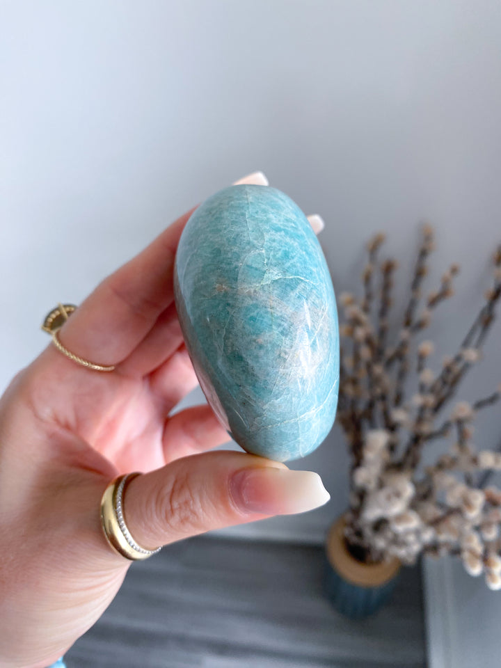 XL Rounded Amazonite Palm #4