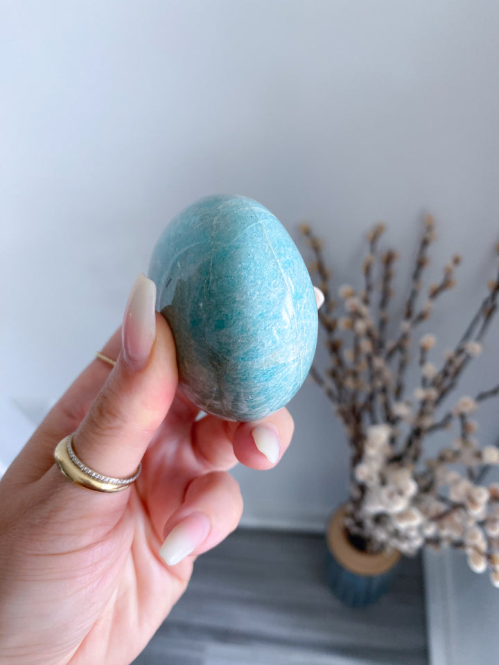 XL Rounded Amazonite Palm #4