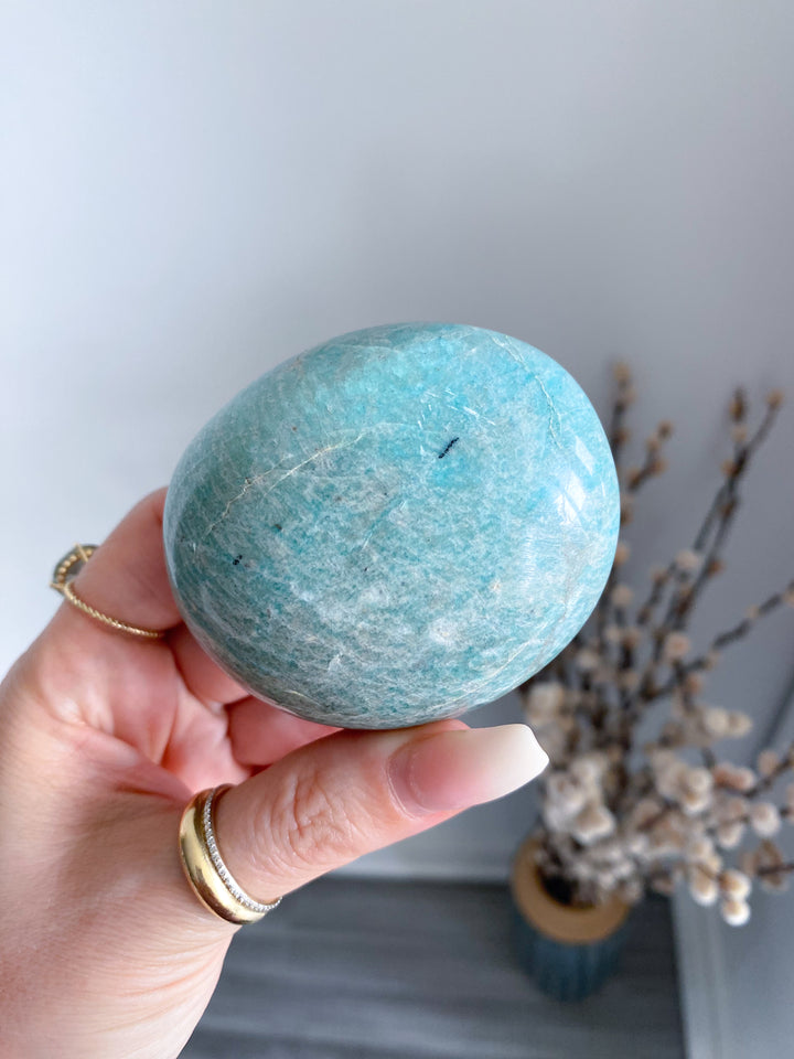 XL Rounded Amazonite Palm #4