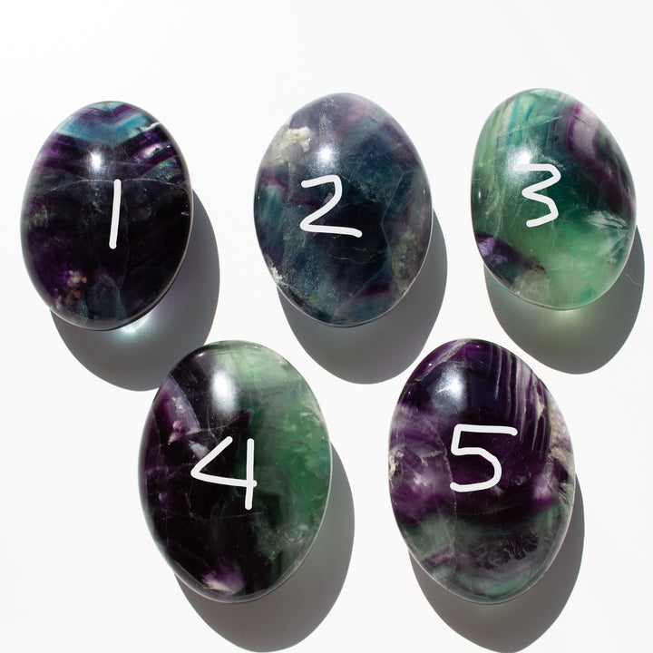 Imperfect Rainbow Fluorite Palm Stone