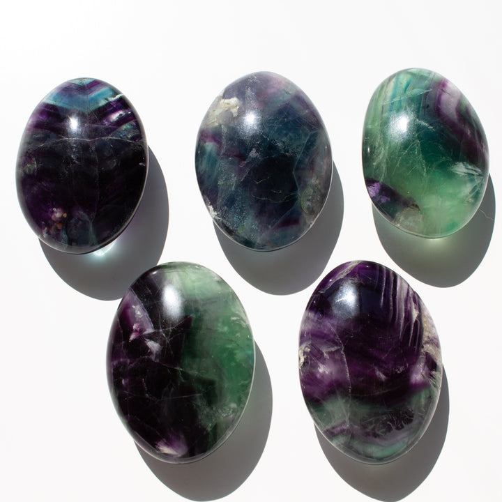 Imperfect Rainbow Fluorite Palm Stone