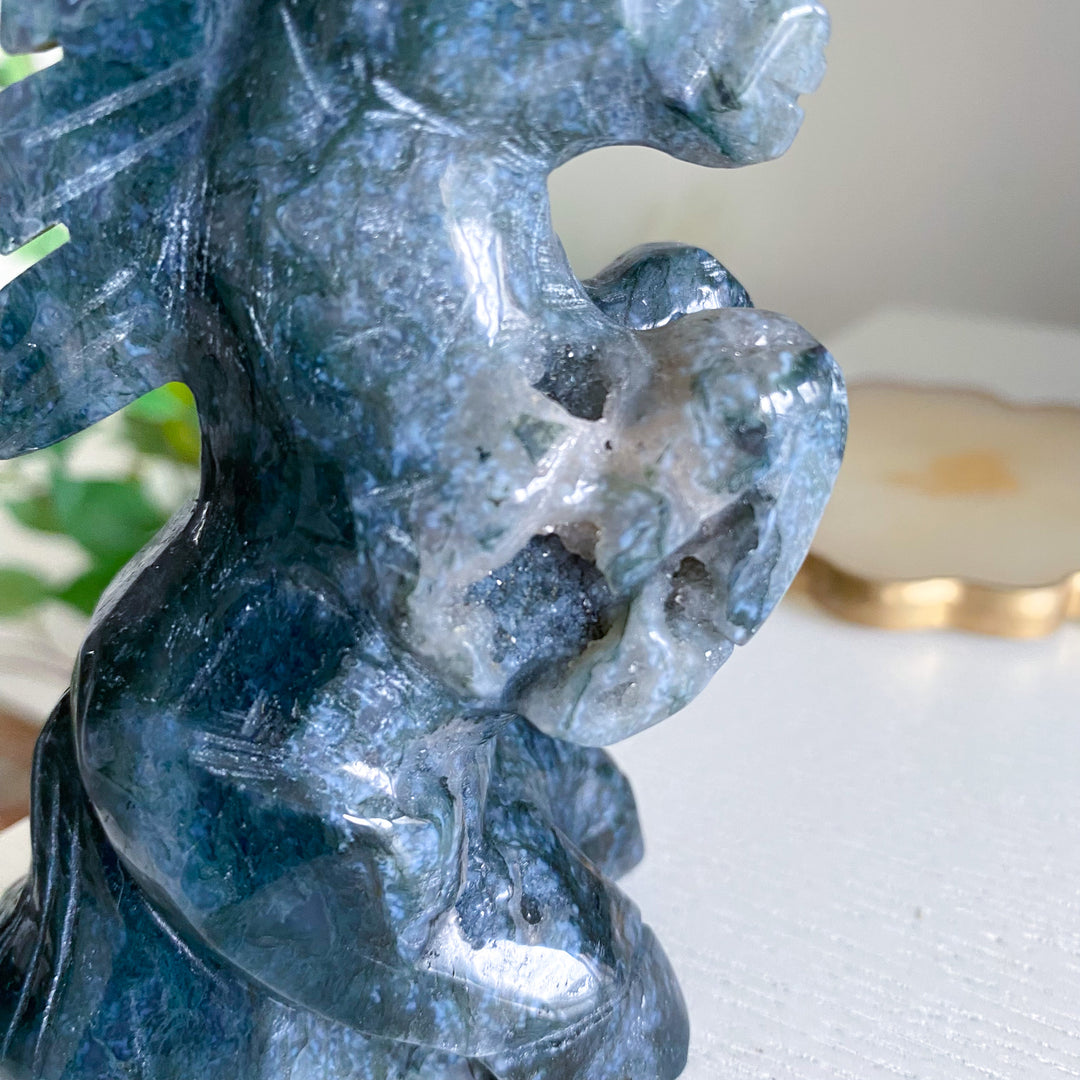 Dark Green Agate Horse 