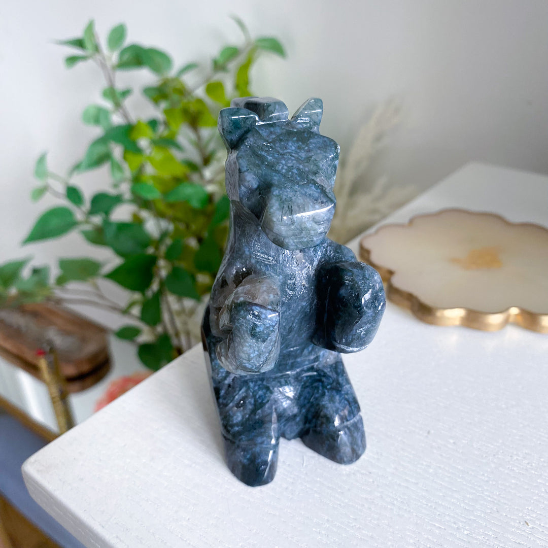 Dark Green Agate Horse 