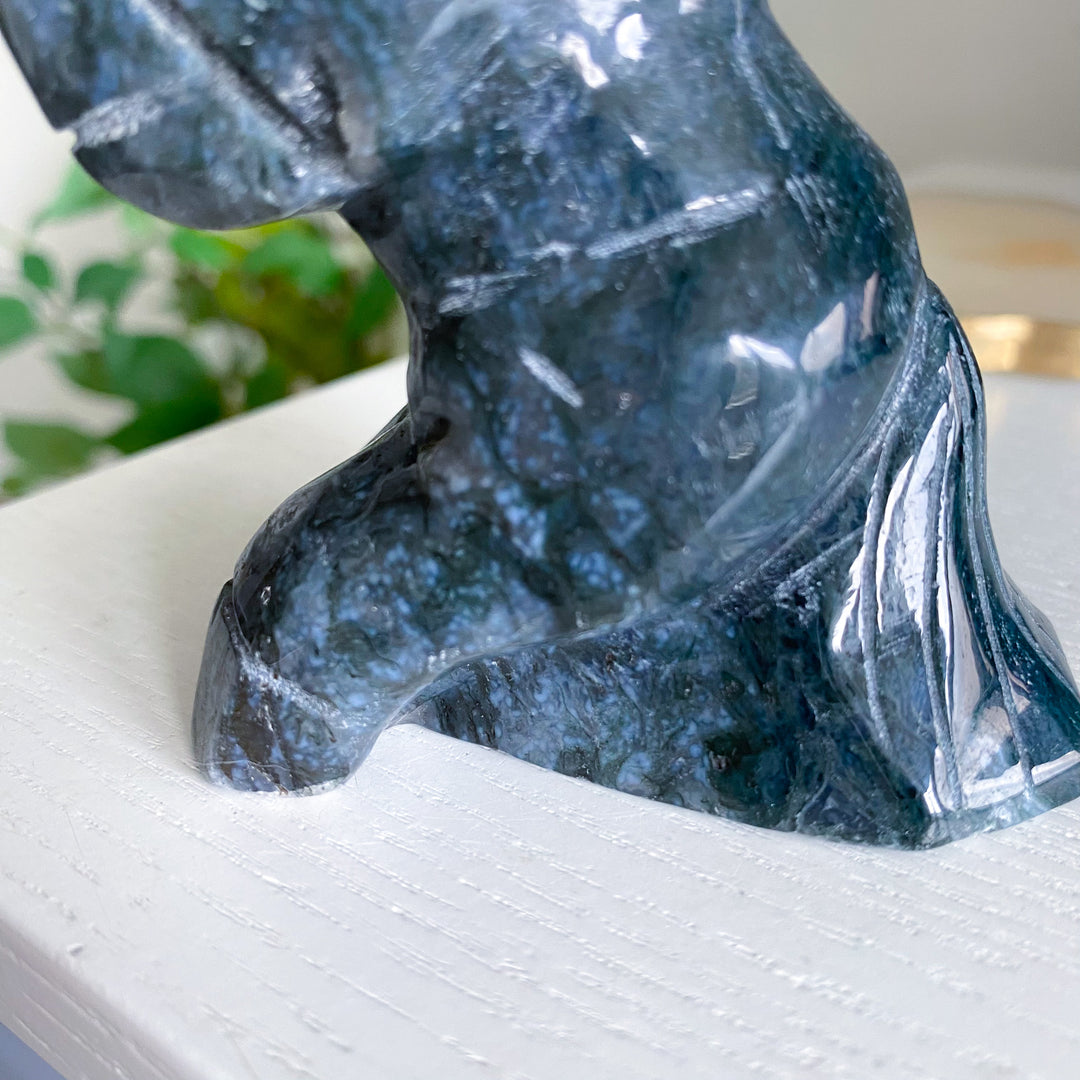 Dark Green Agate Horse 