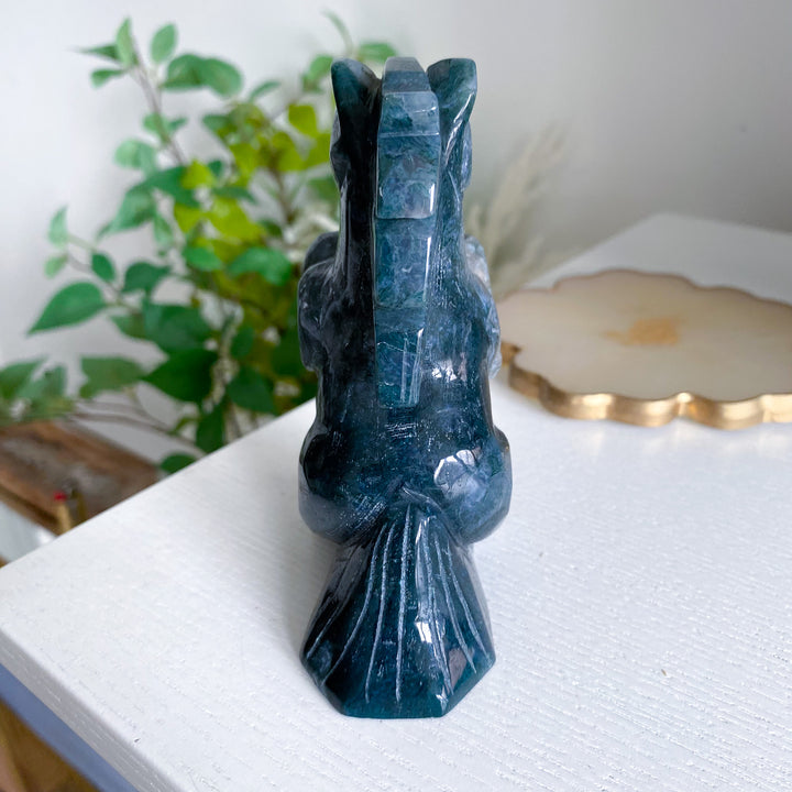 Dark Green Agate Horse 