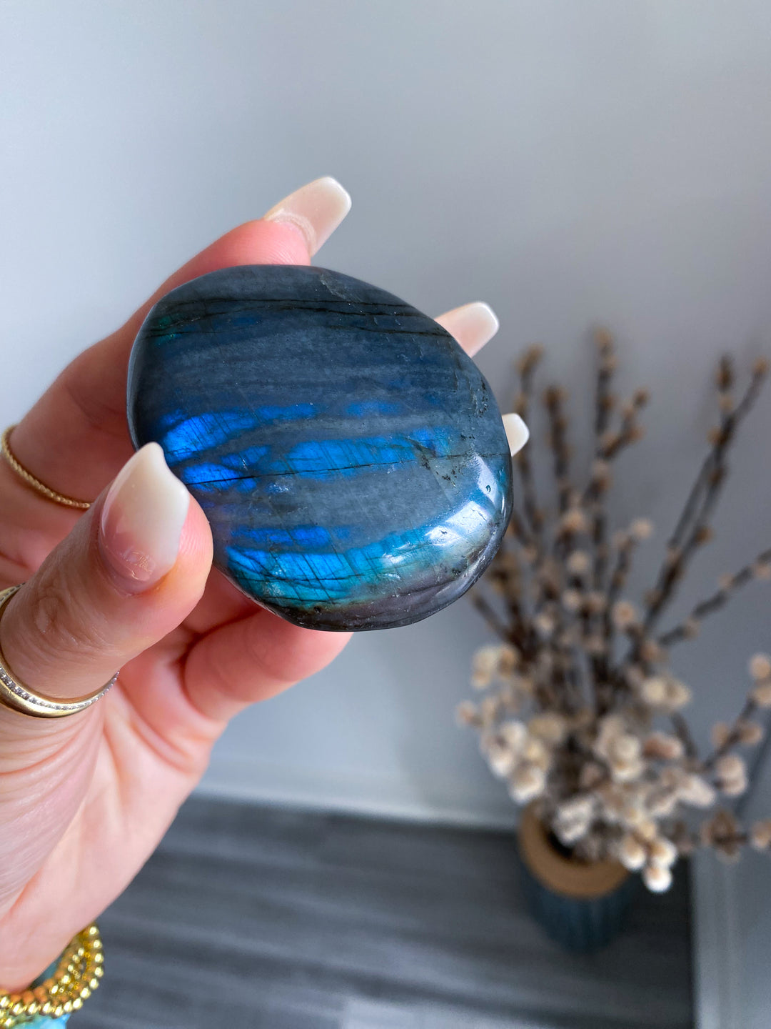 Tiger Blood Labradorite Palm