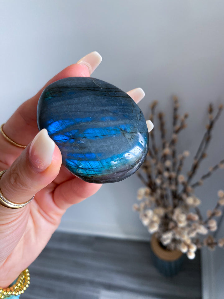 Tiger Blood Labradorite Palm