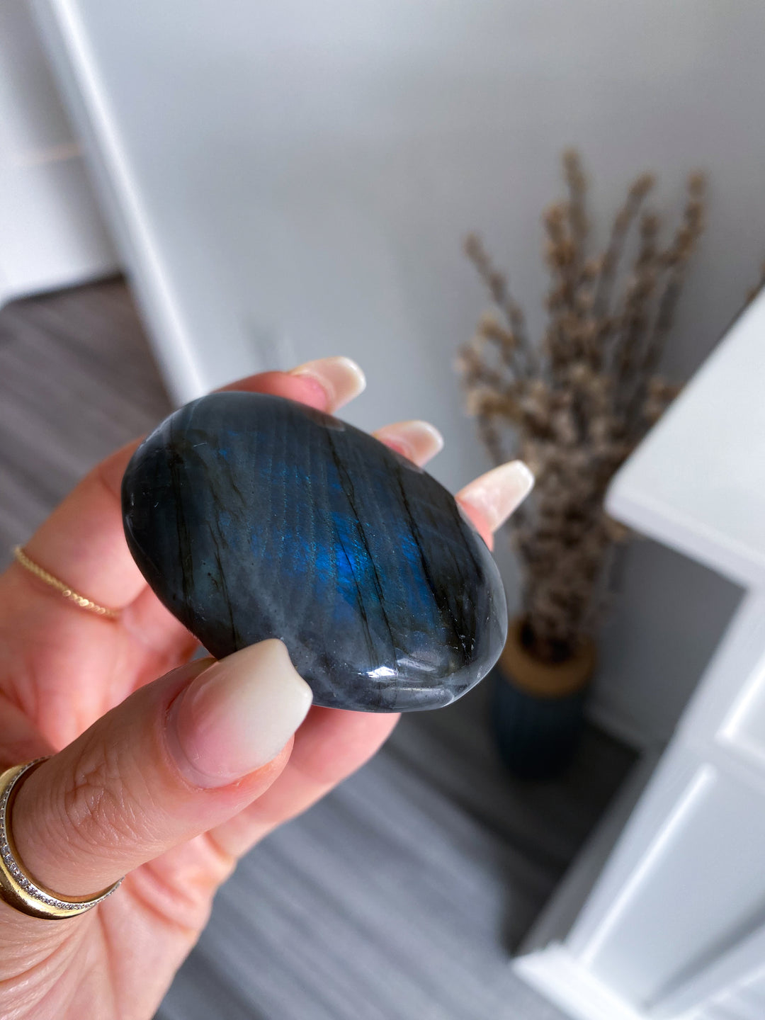 Tiger Blood Labradorite Palm