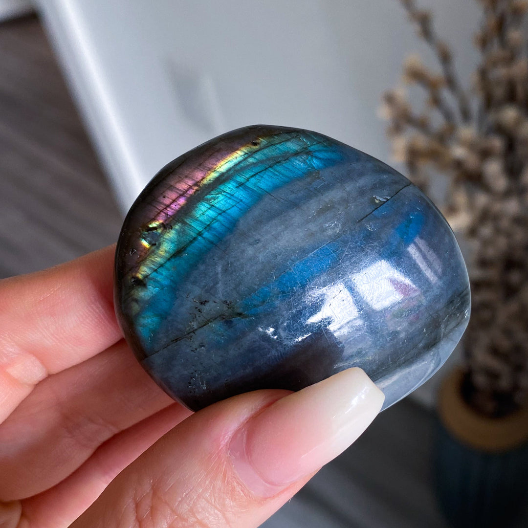 Tiger Blood Labradorite Palm