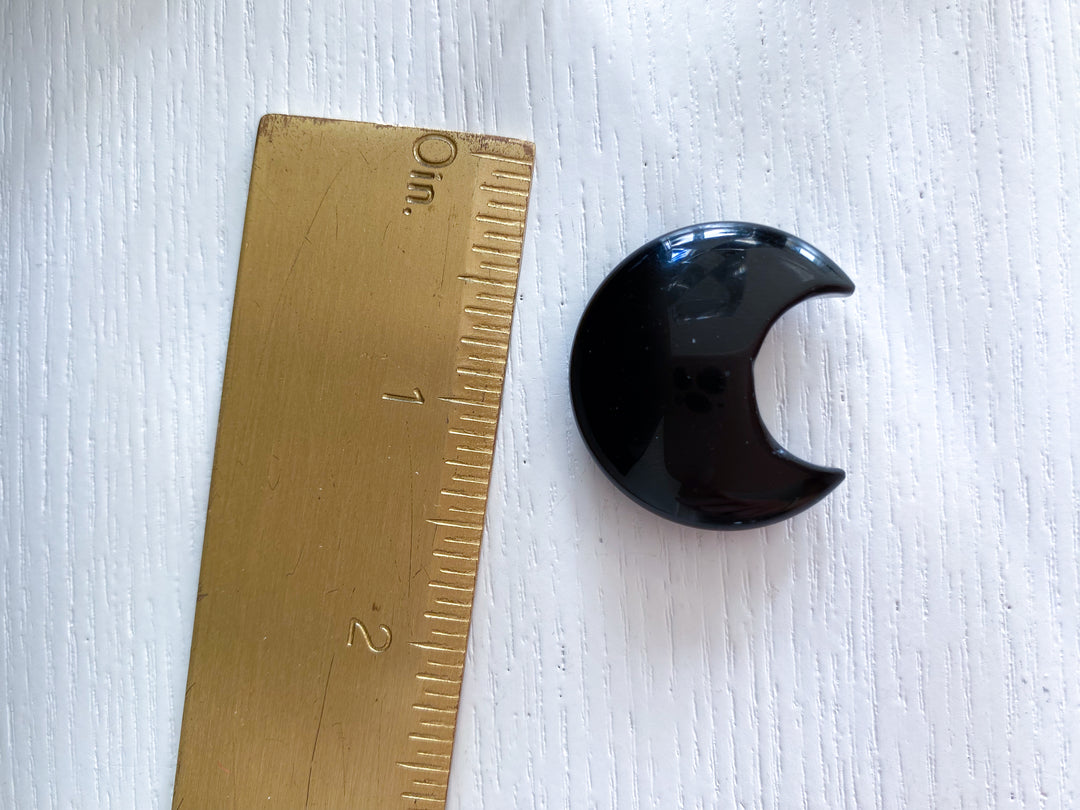 Black Obsidian Mini Moon