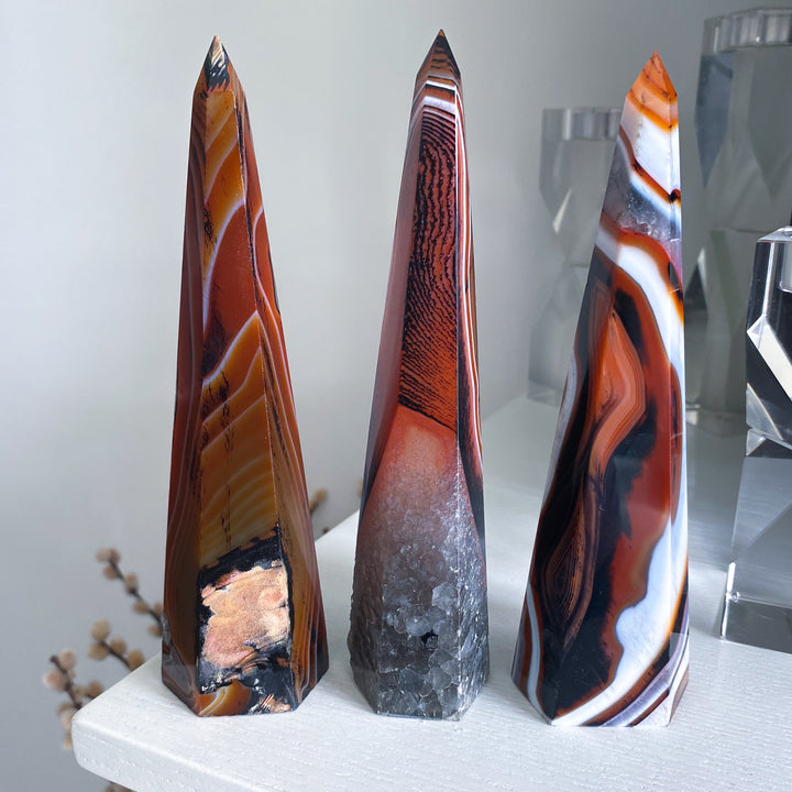 You Choose: Large Sardonyx Tower 5"