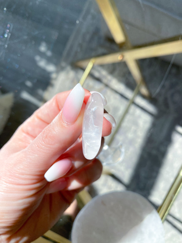 Clear Quartz Mini Moon 1": Amplify Intentions