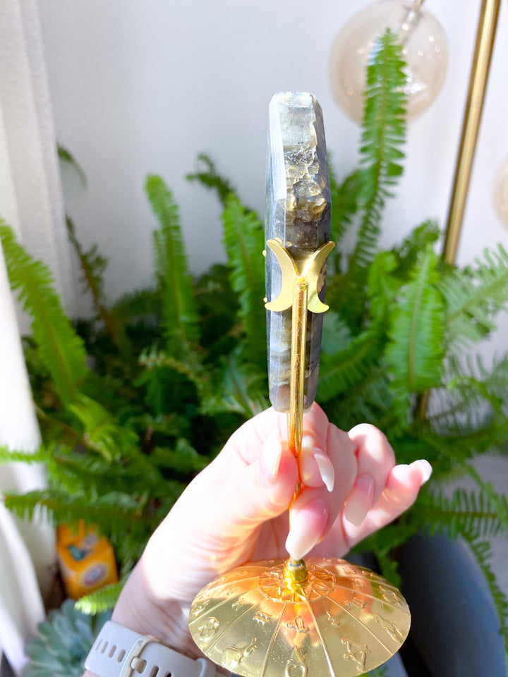 Labradorite Diamond on Stand - Get Exact Item