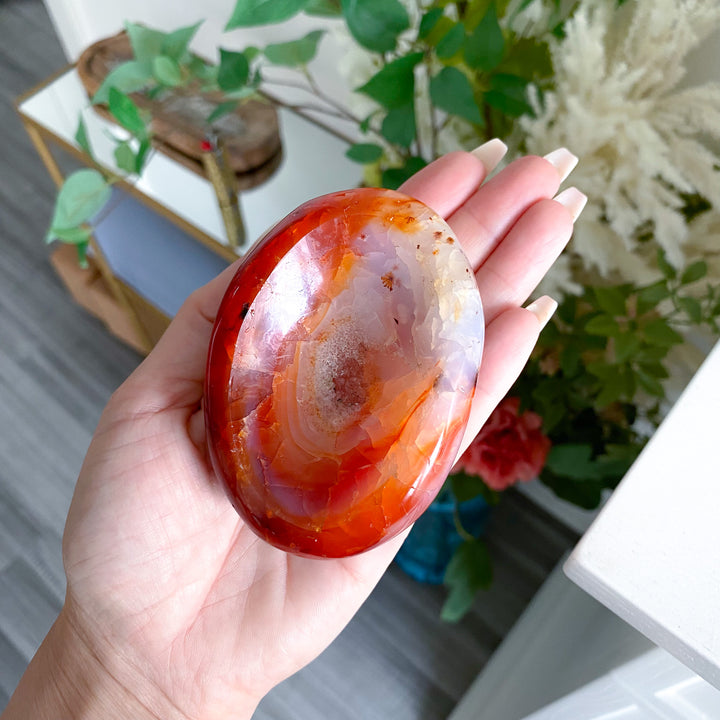 Small Carnelian Bowl w/ Druze 