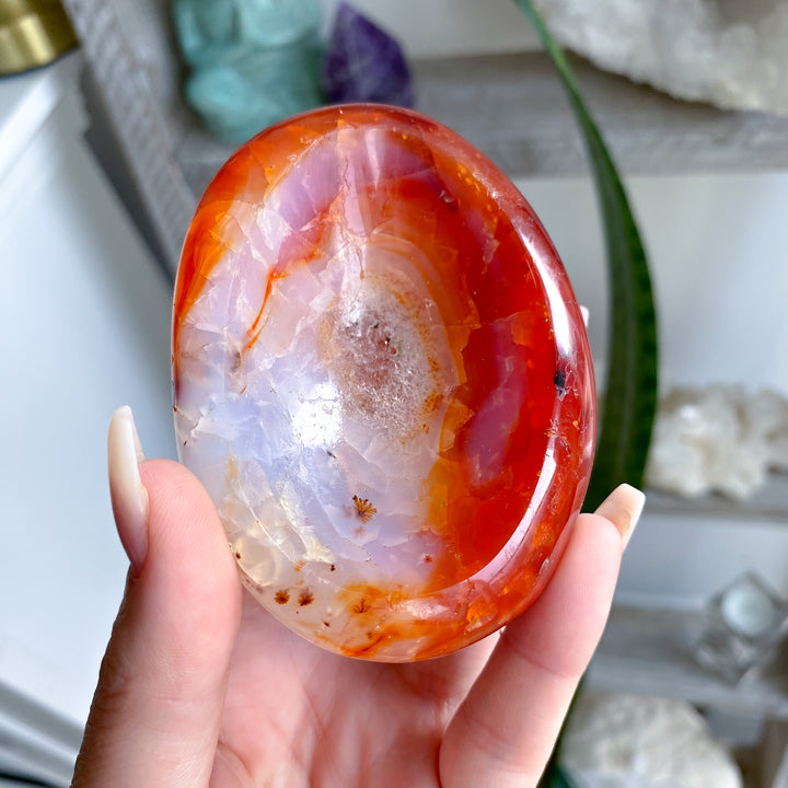 Small Carnelian Bowl w/ Druze 
