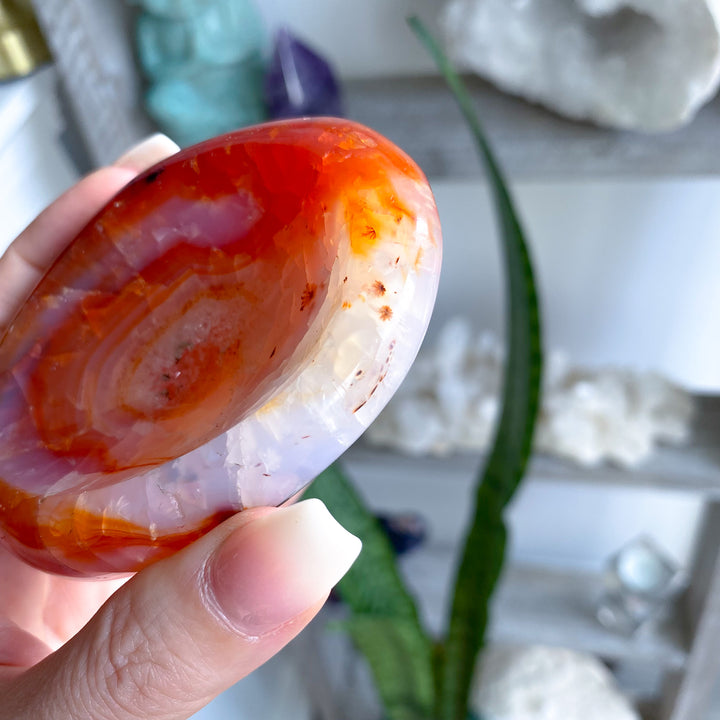 Small Carnelian Bowl w/ Druze 