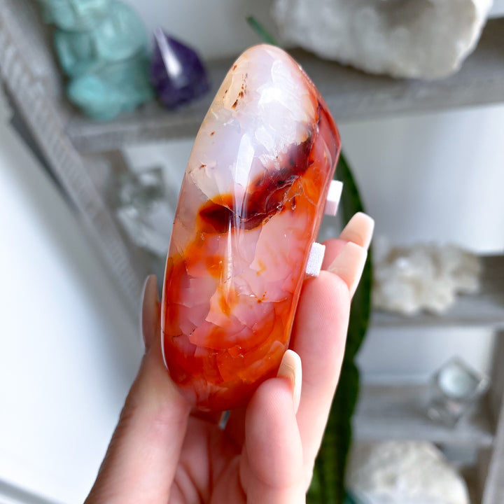 Small Carnelian Bowl w/ Druze 
