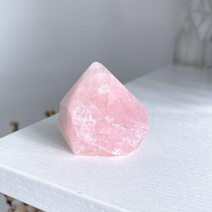 Small Rose Quartz Top Polish #1