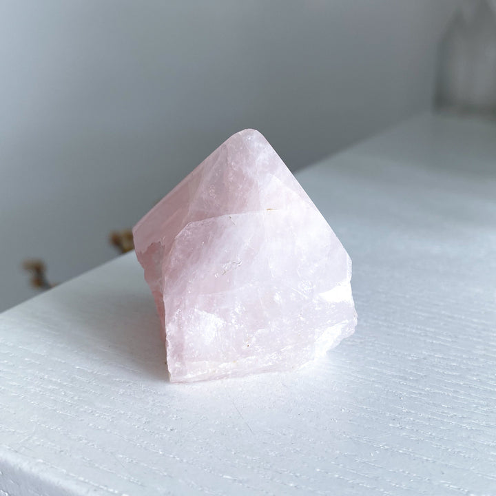 Small Rose Quartz Top Polish #1