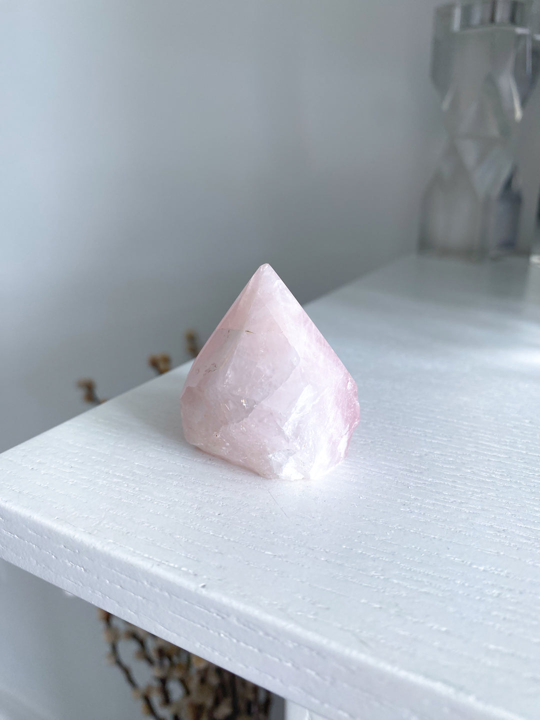 Small Rose Quartz Top Polish #1