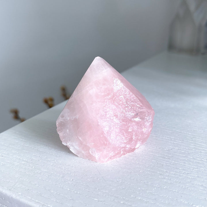 Small Rose Quartz Top Polish #1