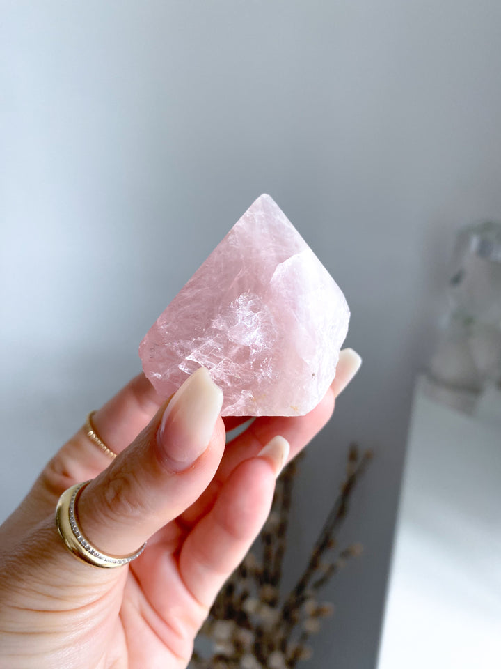 Small Rose Quartz Top Polish #1