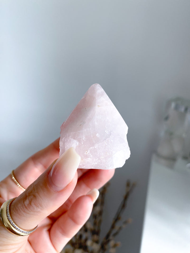 Small Rose Quartz Top Polish #1