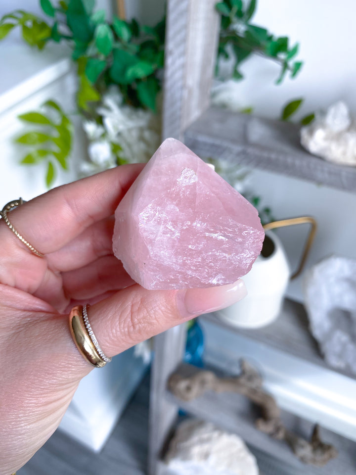 Small Rose Quartz Top Polish #1