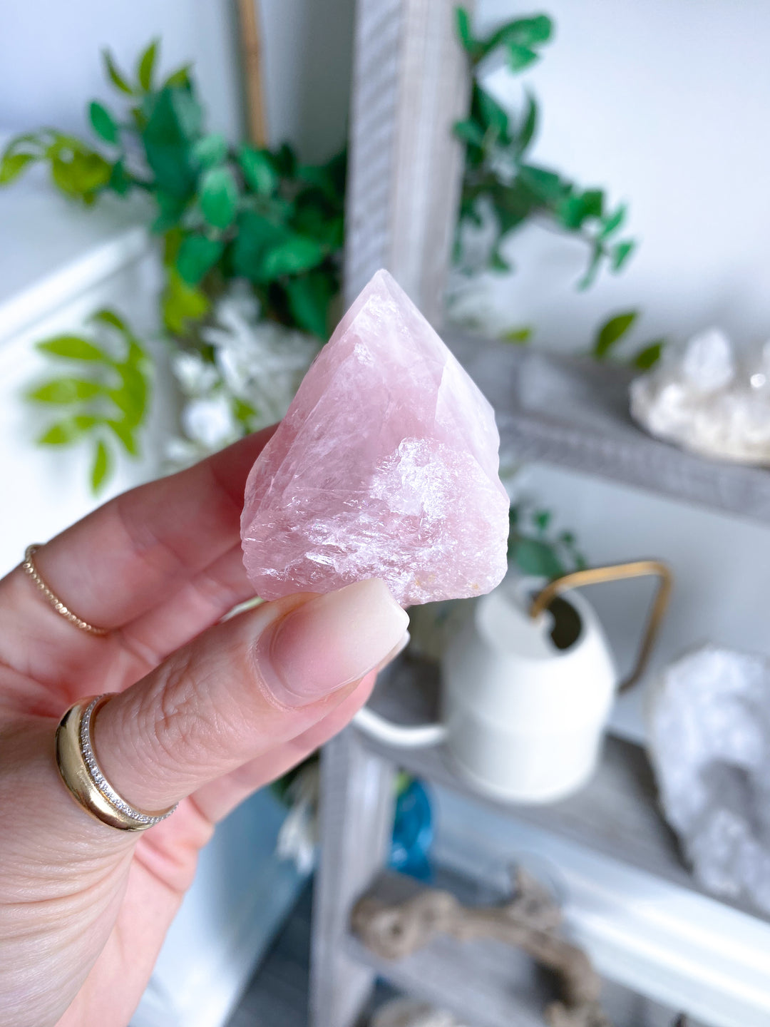 Small Rose Quartz Top Polish #1