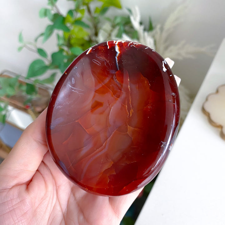 White Sided Small Carnelian Bowl 
