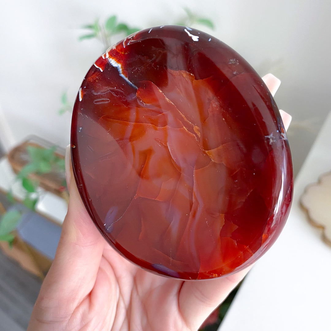 White Sided Small Carnelian Bowl 
