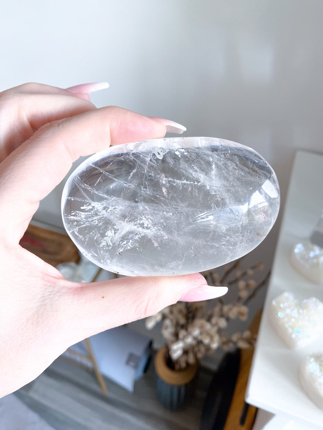 Jumbo Clear Quartz Palm #1