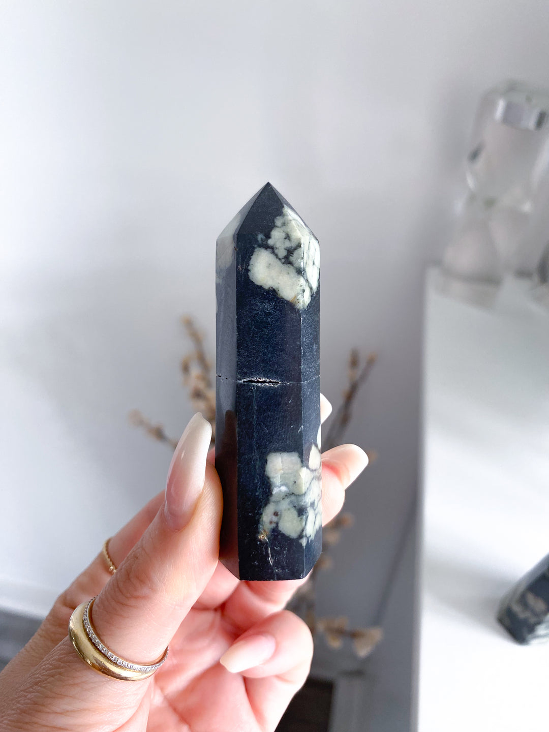 Chrysanthemum Quartz - Imperfect Tower