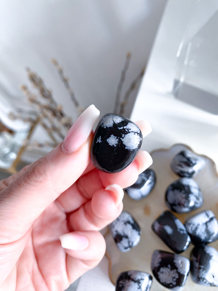 Snowflake Obsidian Tumble
