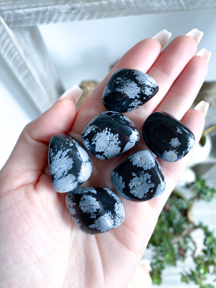 Snowflake Obsidian Tumble