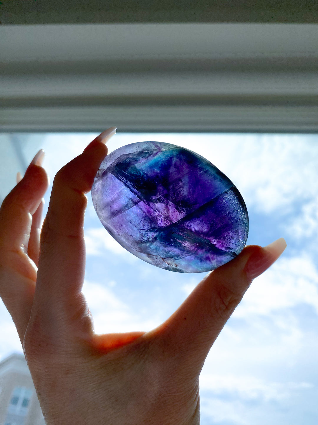 Rainbow Fluorite Palm 