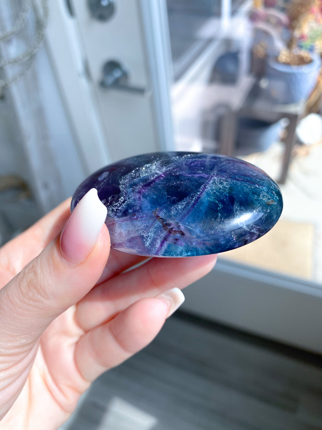 Rainbow Fluorite Palm 