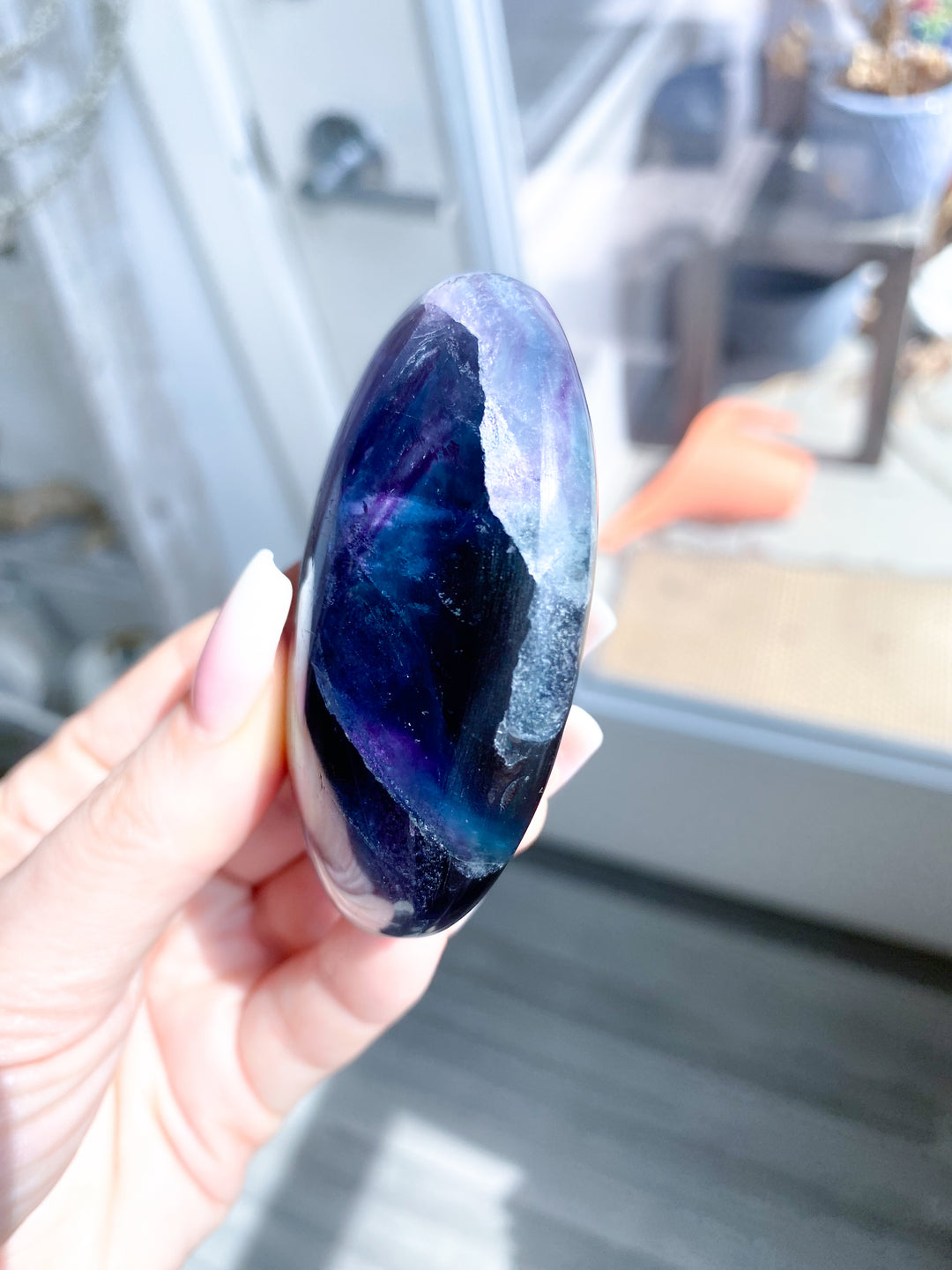 Rainbow Fluorite Palm 
