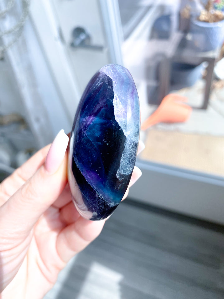 Rainbow Fluorite Palm 