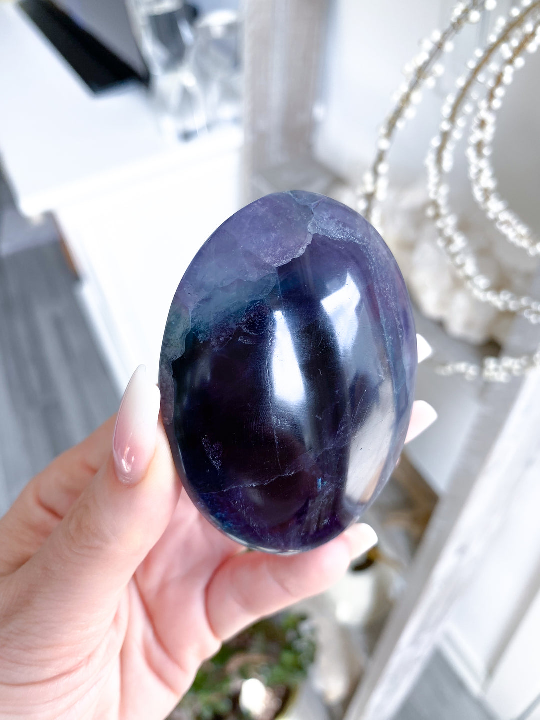 Rainbow Fluorite Palm 