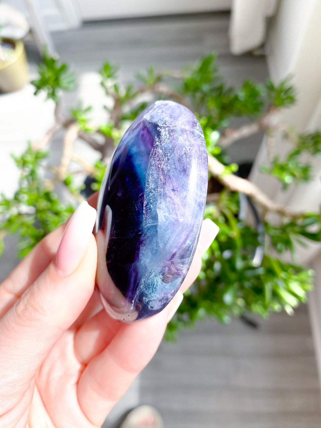 Rainbow Fluorite Palm 